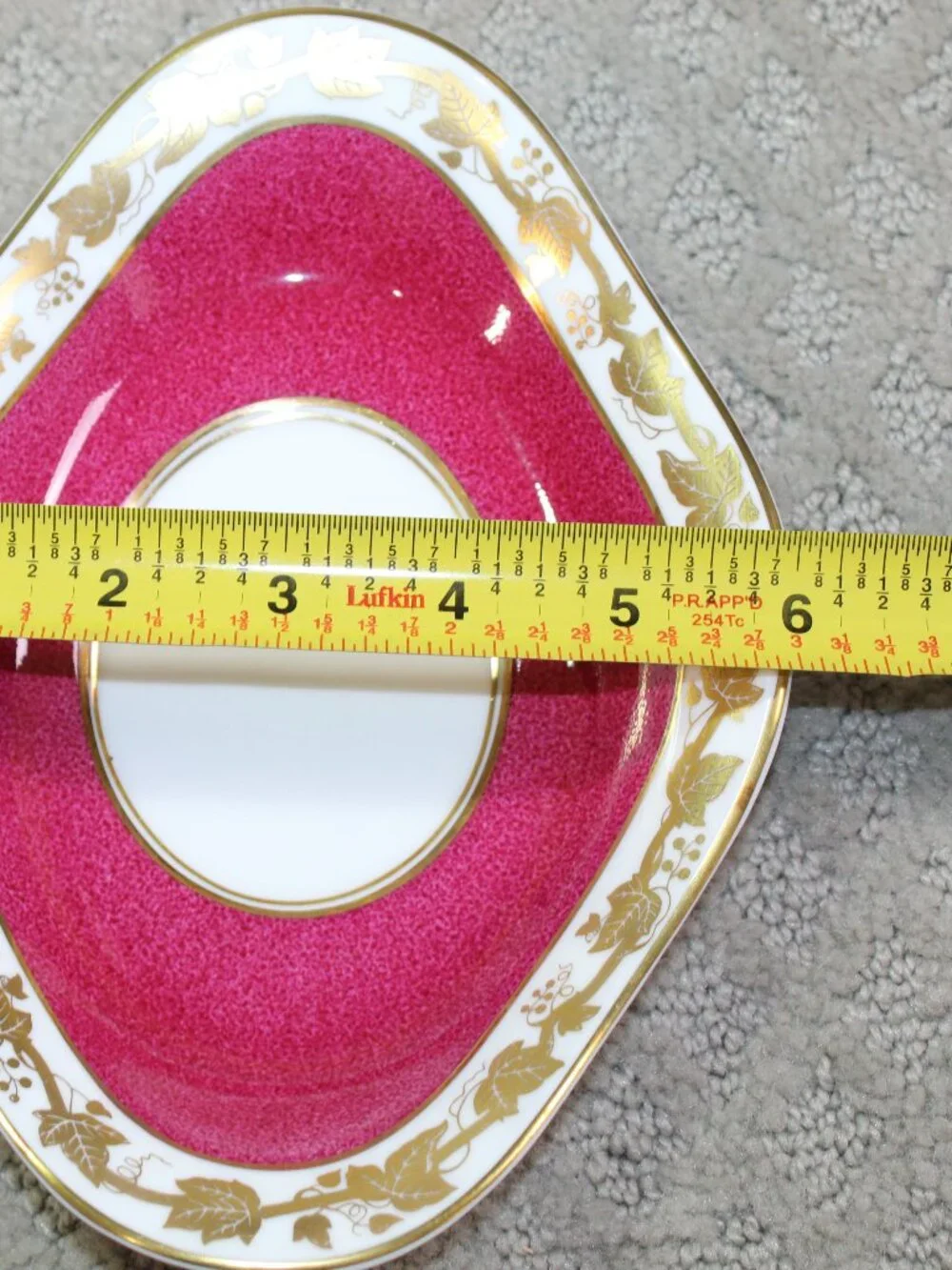 Wedgwood Whitehall W3994 Bone China Powder Ruby Demitasse Underplate